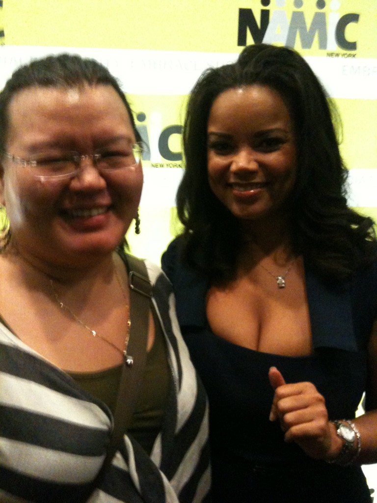 Janifer at music industry event with American Idol star Kimberly Locke