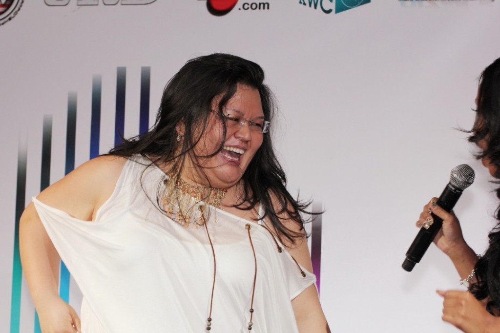 Janifer at the award ceremony