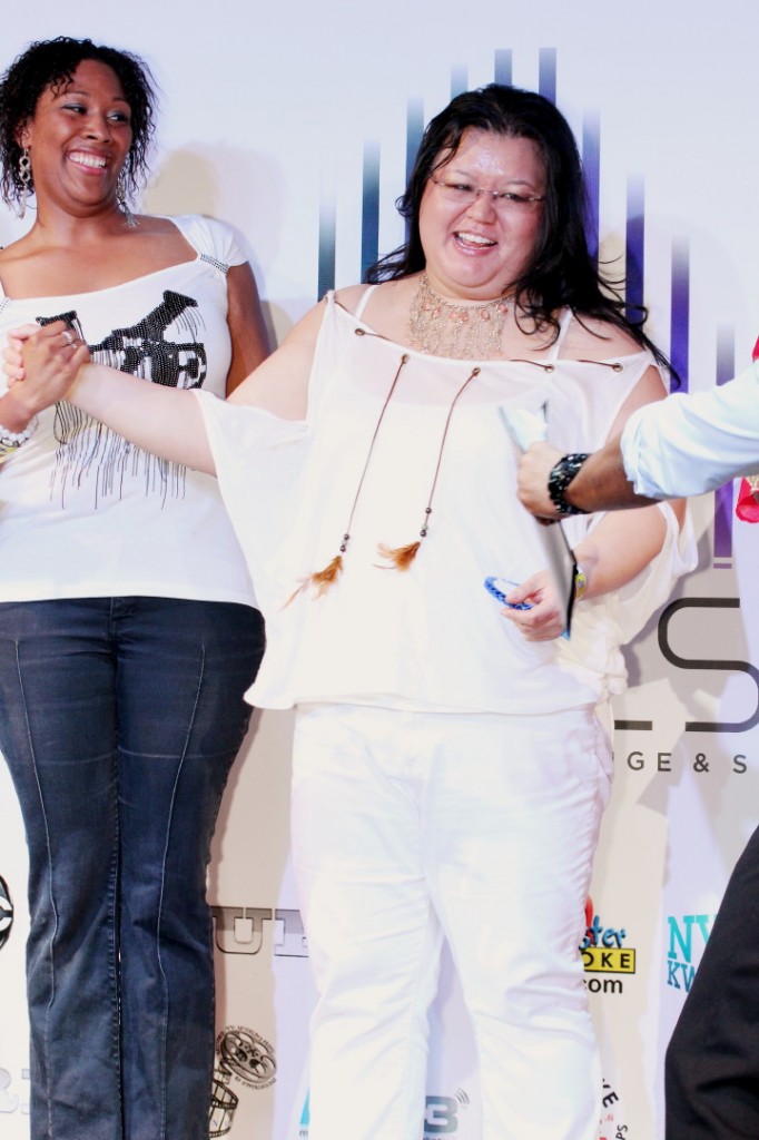 Janifer at the award ceremony