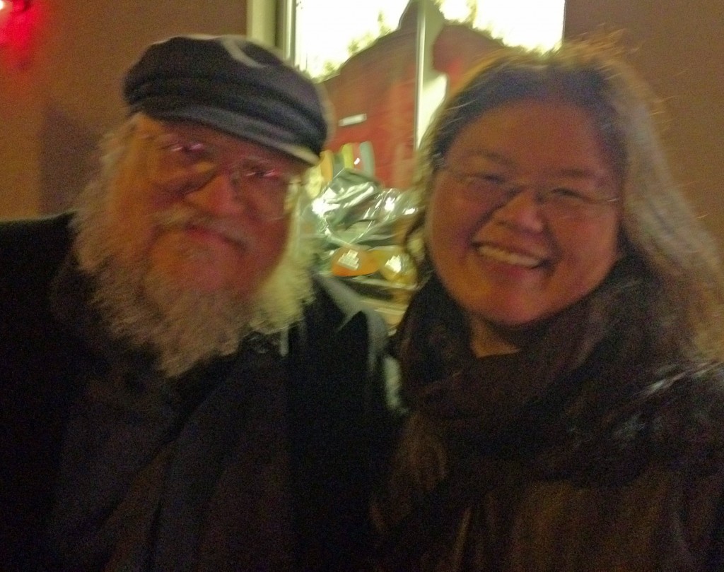 Janifer with the great George R. R. Martin