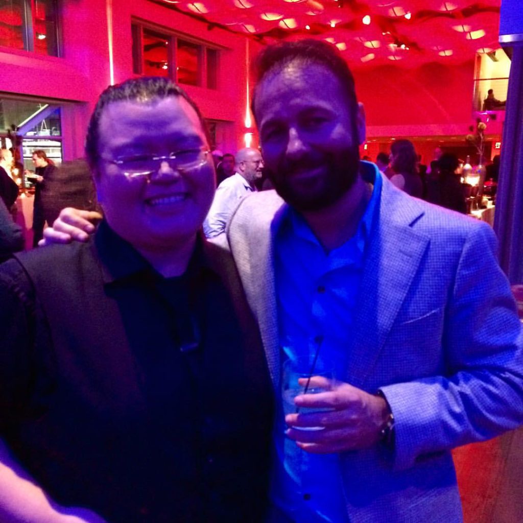 Janifer with poker great Daniel Negranu